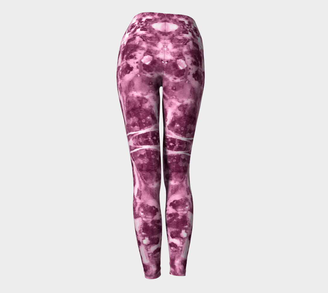 Marble Cross Medallion - Rose Yoga Leggings preview #4