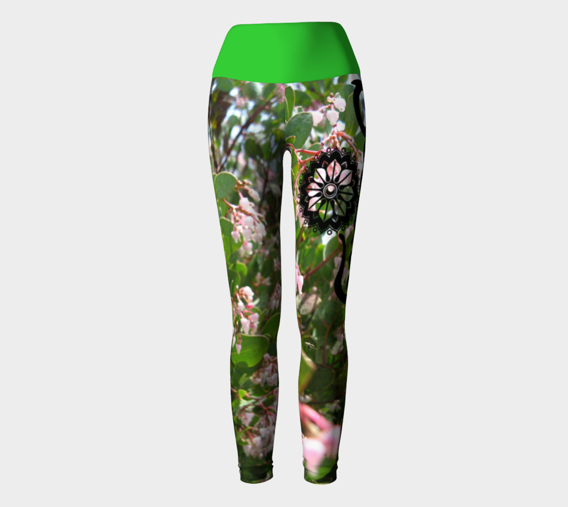 Pink "Wo"manzanita Yoga leggings preview #2