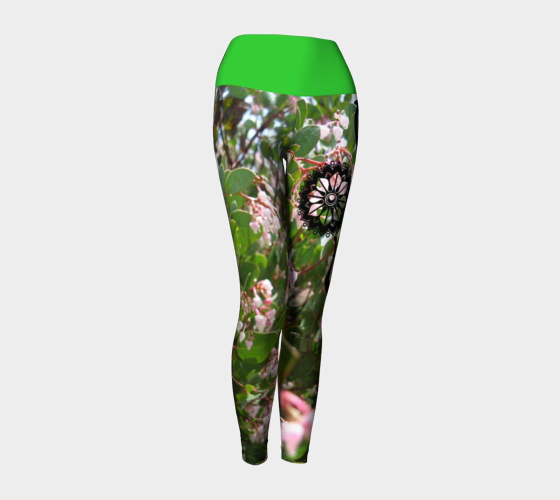Pink "Wo"manzanita Yoga leggings preview #1