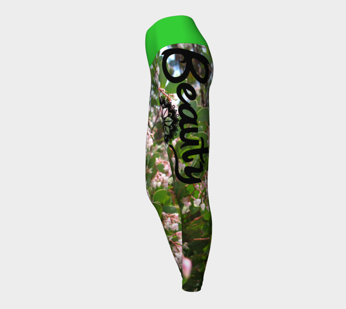 Pink "Wo"manzanita Yoga leggings preview #3