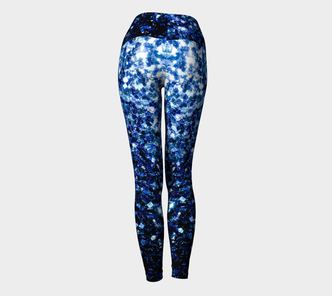 glitter thermal leggings
