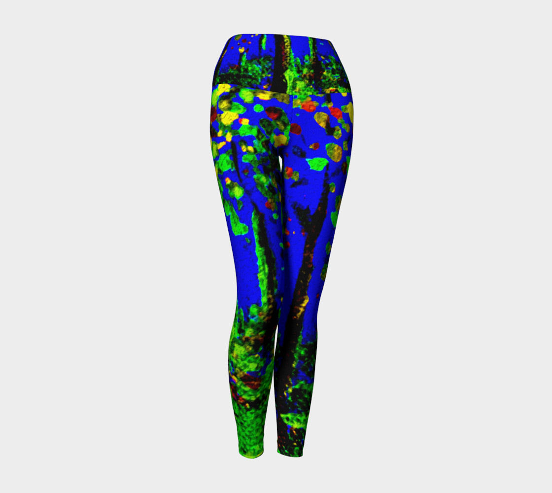 Magic Trees at Midnight Yoga Leggings preview #1