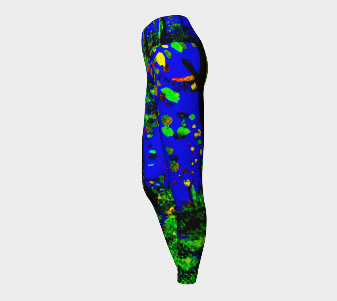 Magic Trees at Midnight Yoga Leggings preview #3