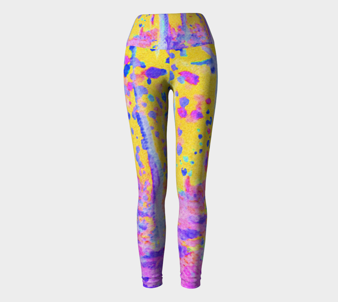 Aperçu de Yellow Magic Trees Yoga Leggings #2