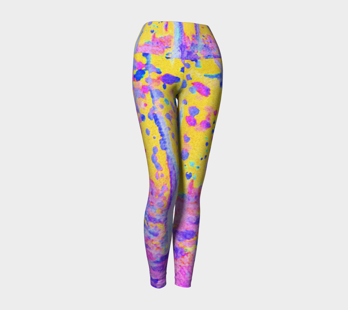Aperçu de Yellow Magic Trees Yoga Leggings #1