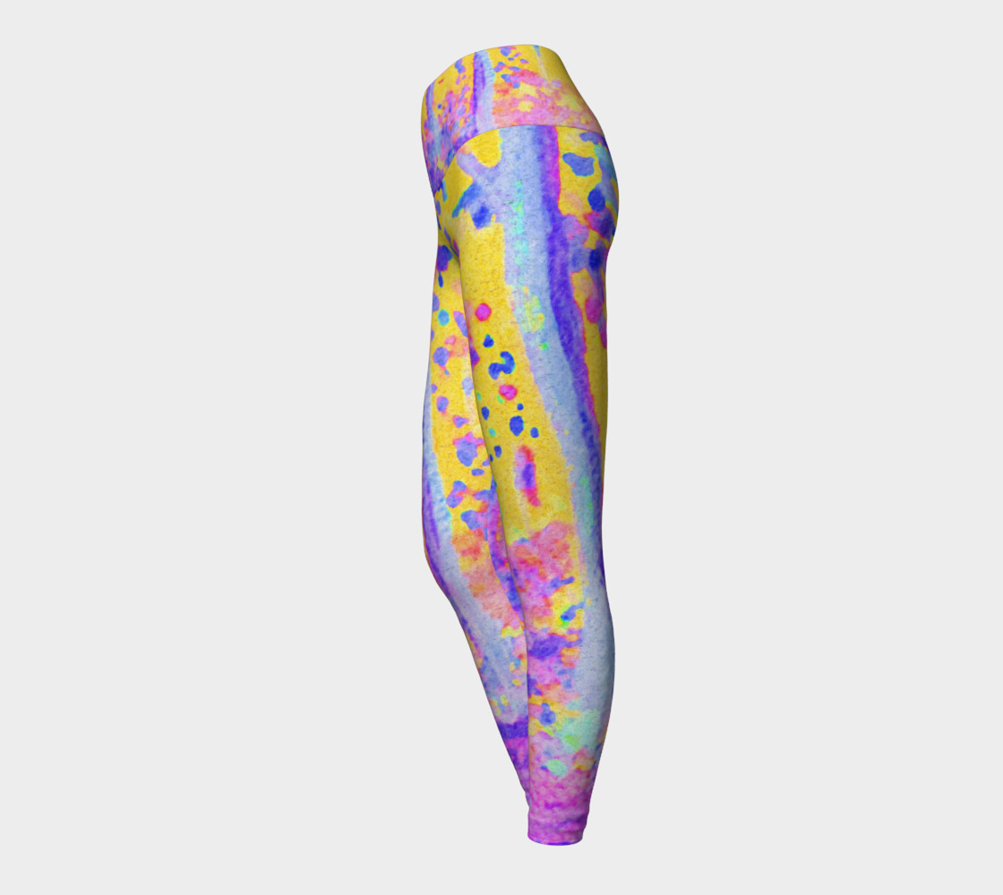 Aperçu de Yellow Magic Trees Yoga Leggings #3