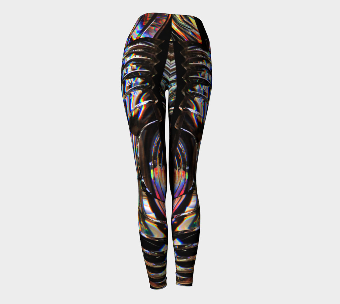 Psychedelic Cyborg Yoga Leggings preview #4