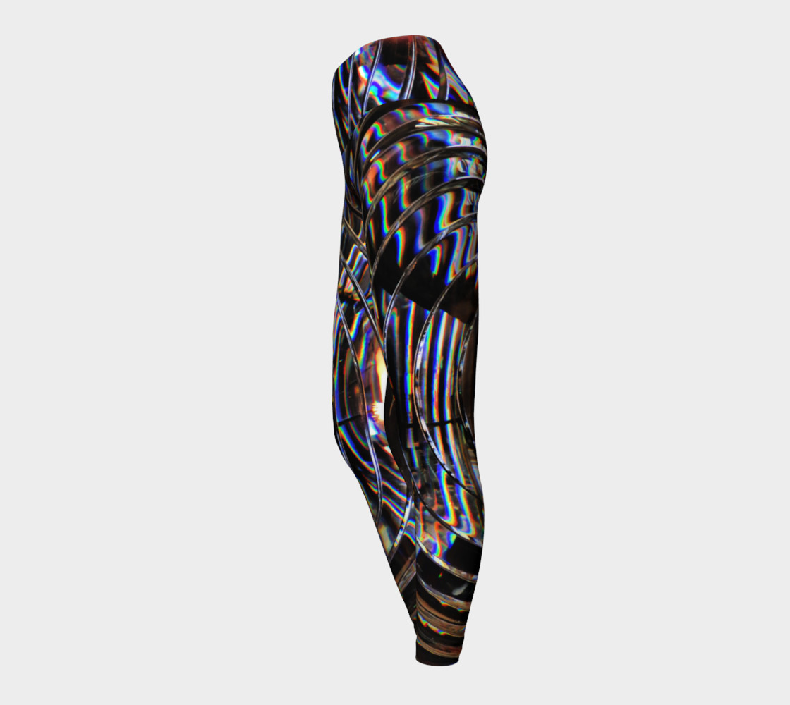 Psychedelic Cyborg Yoga Leggings preview #3