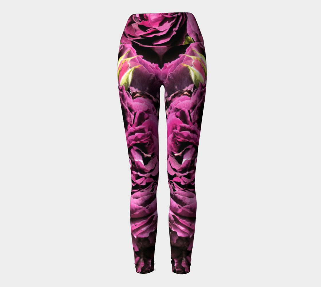 Kiss of a Rose Yoga Leggings preview #2