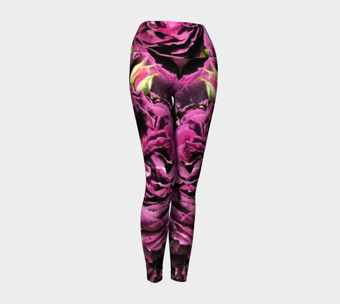Kiss of a Rose Yoga Leggings preview #1