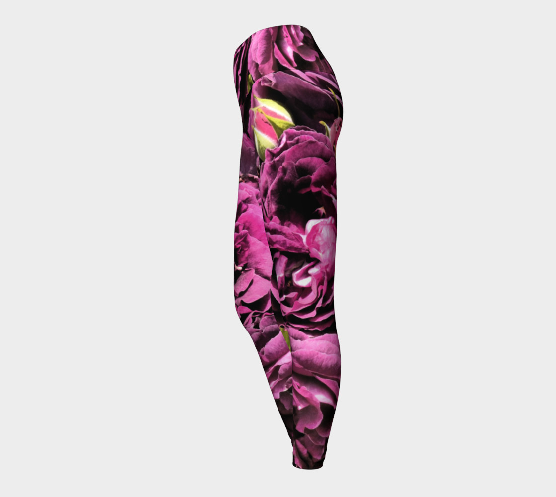 Kiss of a Rose Yoga Leggings preview #3