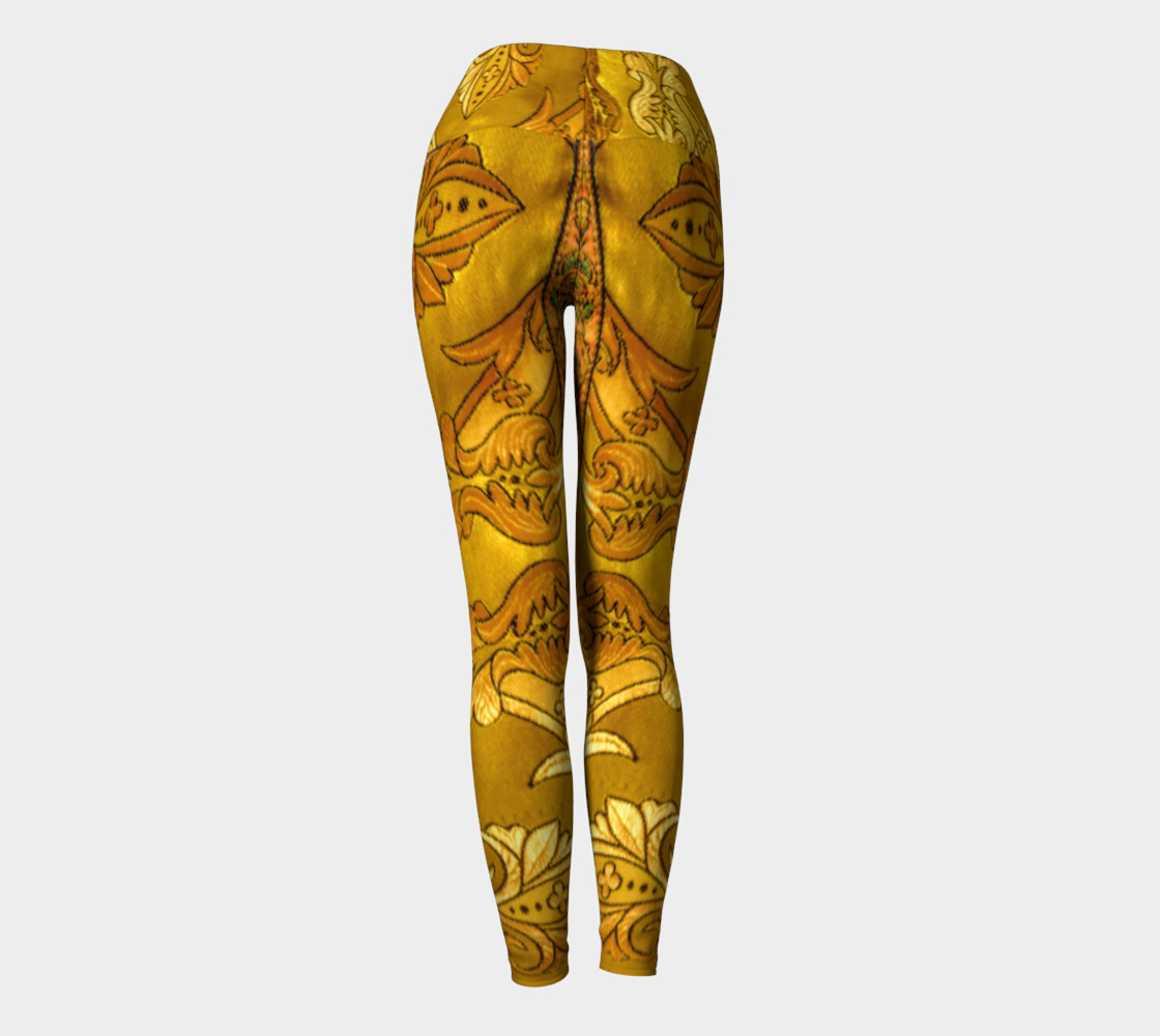 Golden Russian Robe Yoga Leggings preview #4