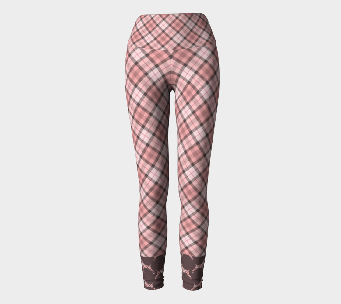 PINK TARTAN WEIMARANER BROWN BAN preview #2
