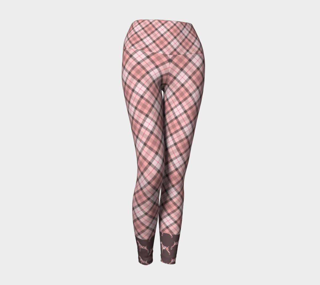 PINK TARTAN WEIMARANER BROWN BAN preview #1