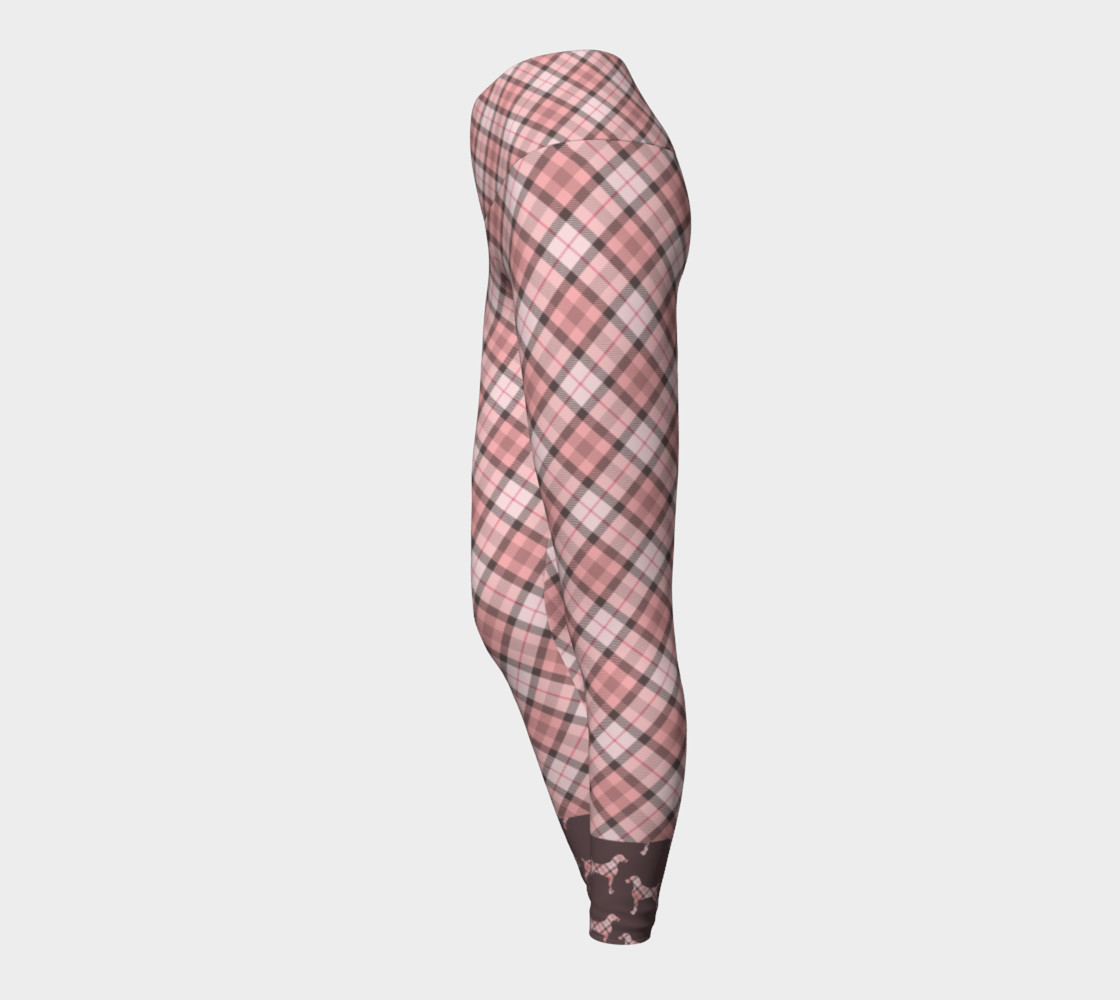 PINK TARTAN WEIMARANER BROWN BAN preview #3