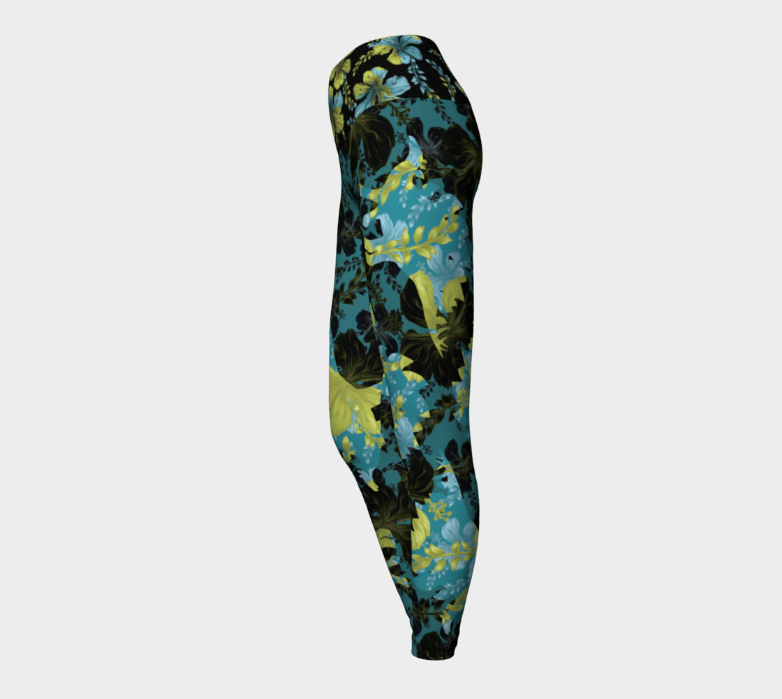 Jurassic Yoga - Teal & Chartreuse preview #3