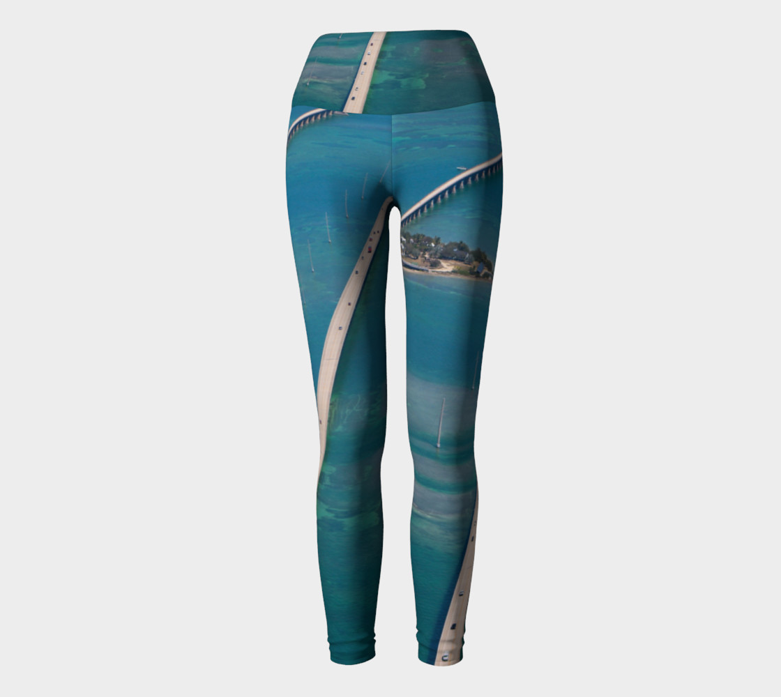 Florida Keys - Seven Mile Bridge Yoga Pants preview #2