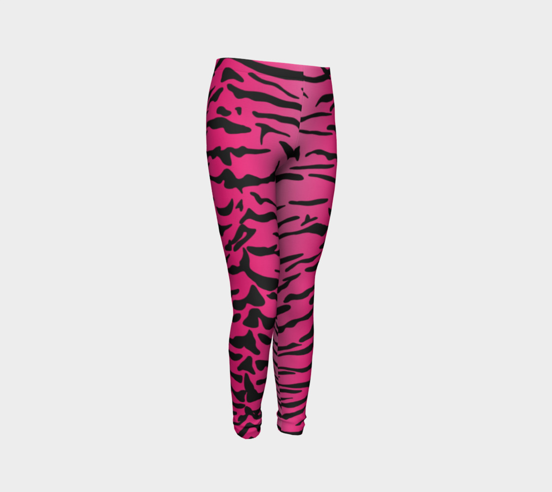 Pink Tiger Leggings Youth preview #3
