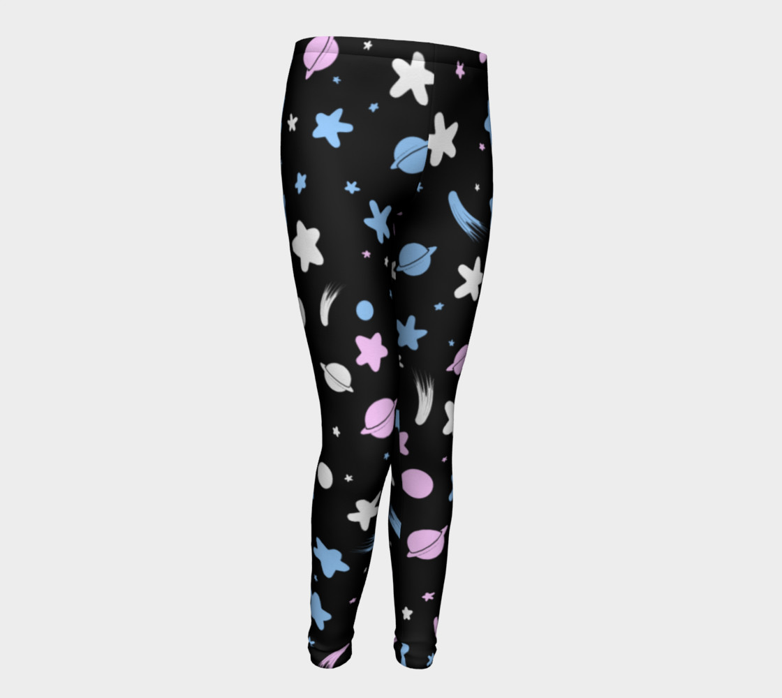 Trans stars tights (kids) 3D preview