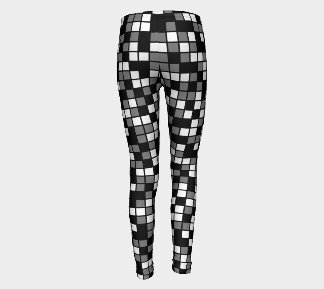 Aperçu de Grey, Black, and White Random Mosaic Squares #5