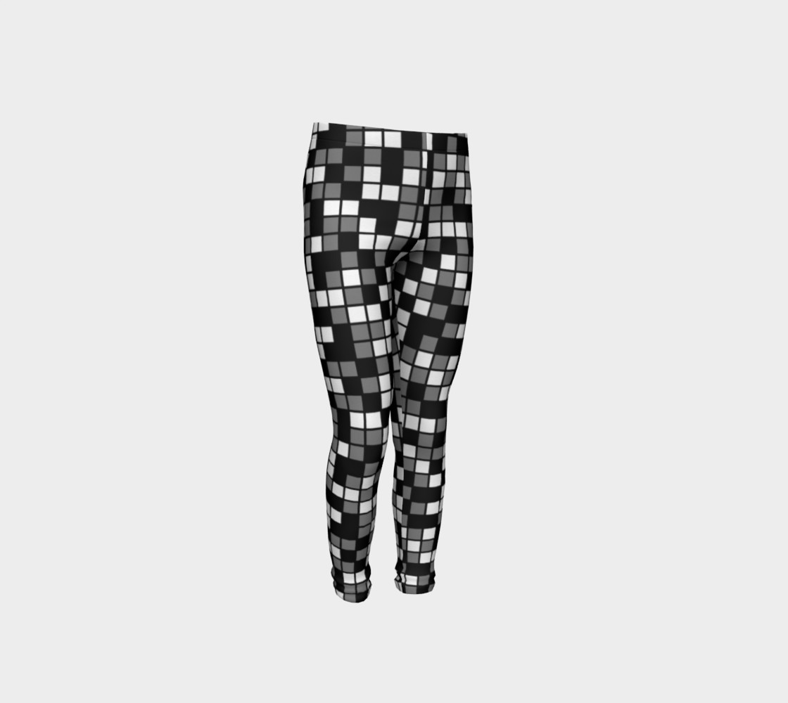 Aperçu de Grey, Black, and White Random Mosaic Squares #4