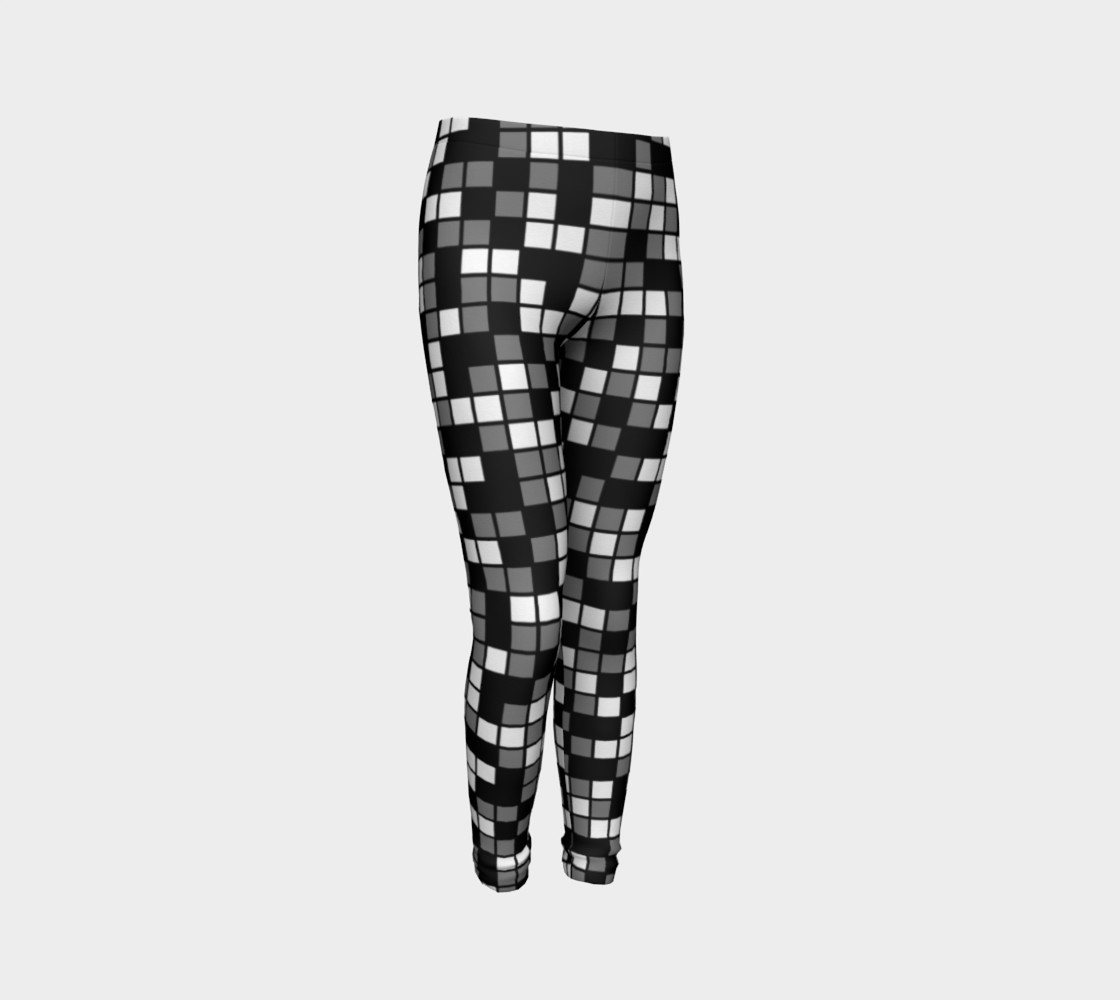 Aperçu de Grey, Black, and White Random Mosaic Squares #3