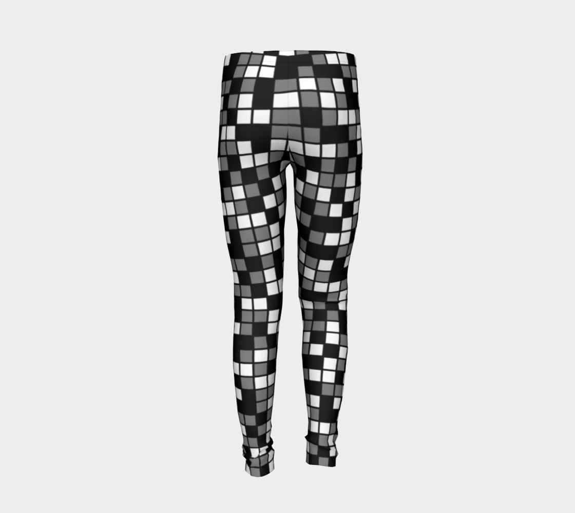 Aperçu de Grey, Black, and White Random Mosaic Squares #6