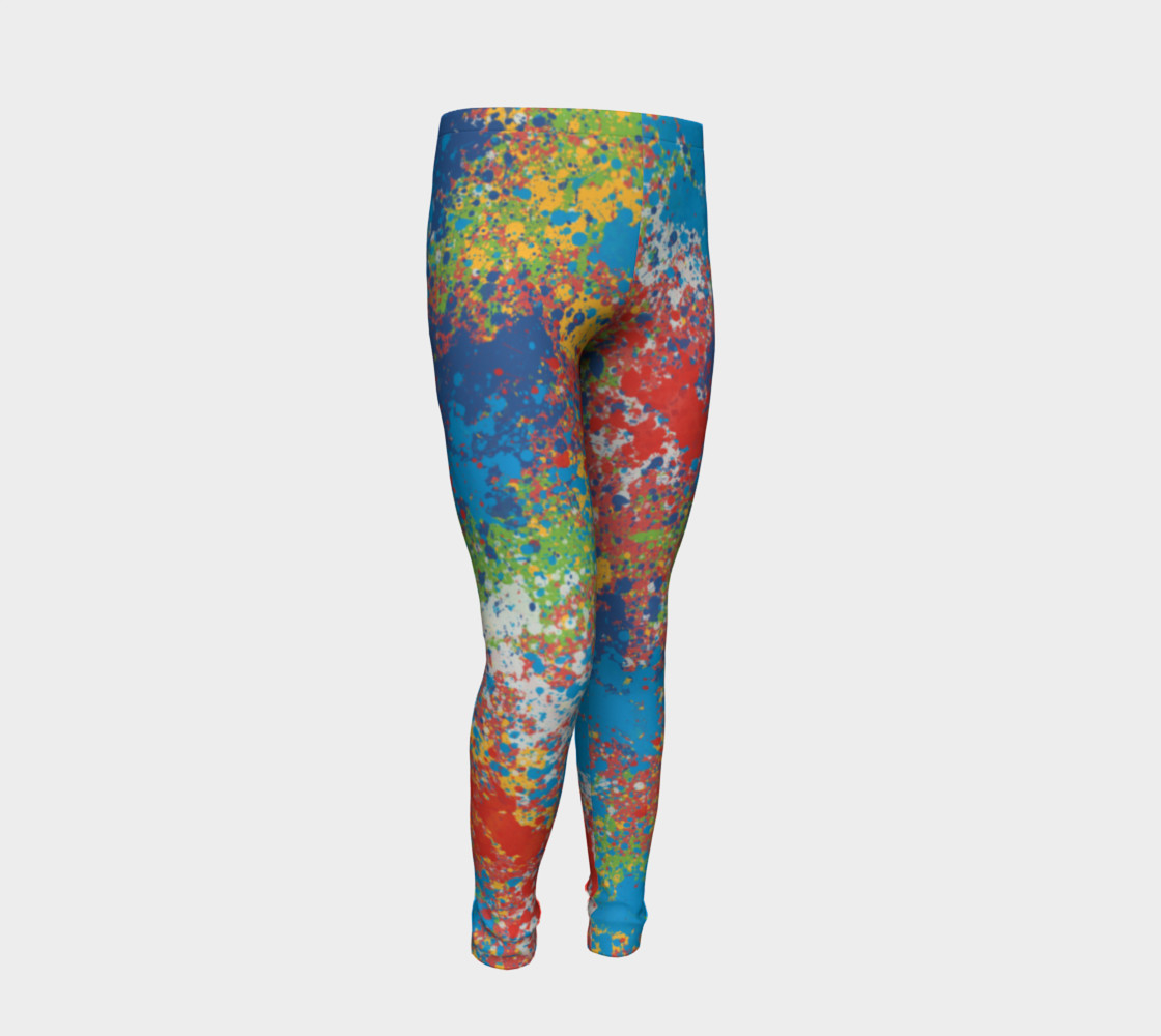Aperçu de Girls Paint Splattered Leggings #2