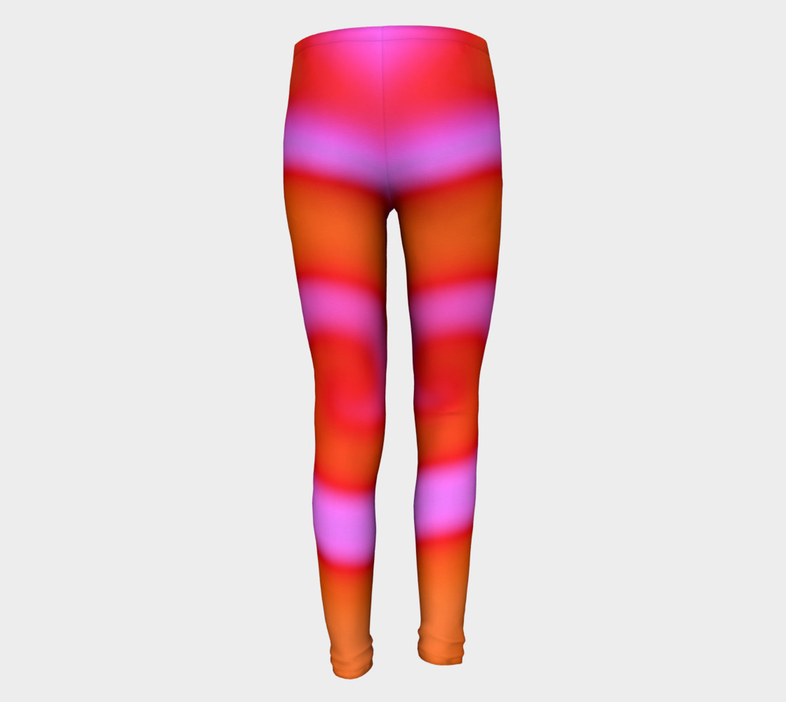 Bright Colorful Orange Pink Swirl Abstract preview #5