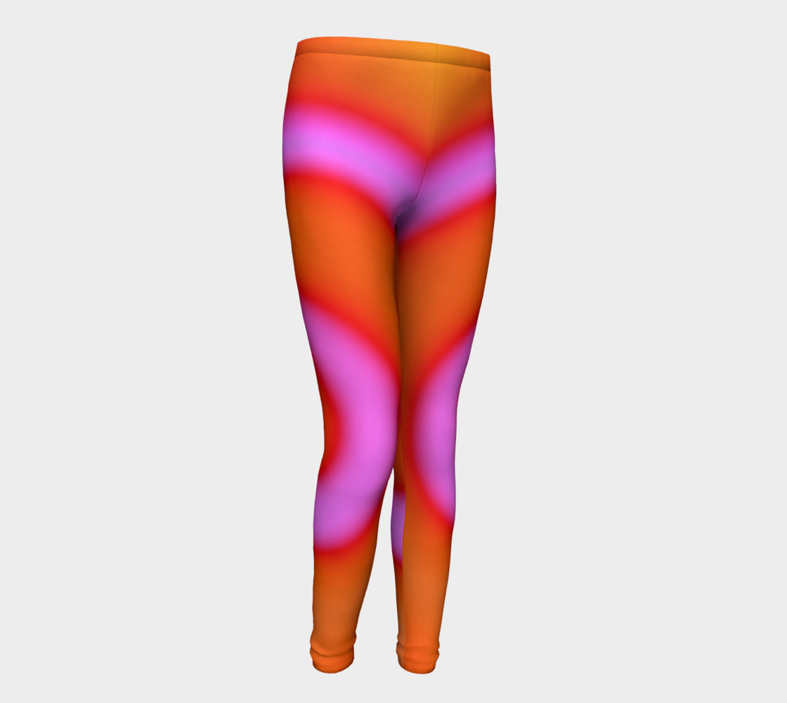 Bright Colorful Orange Pink Swirl Abstract preview #1