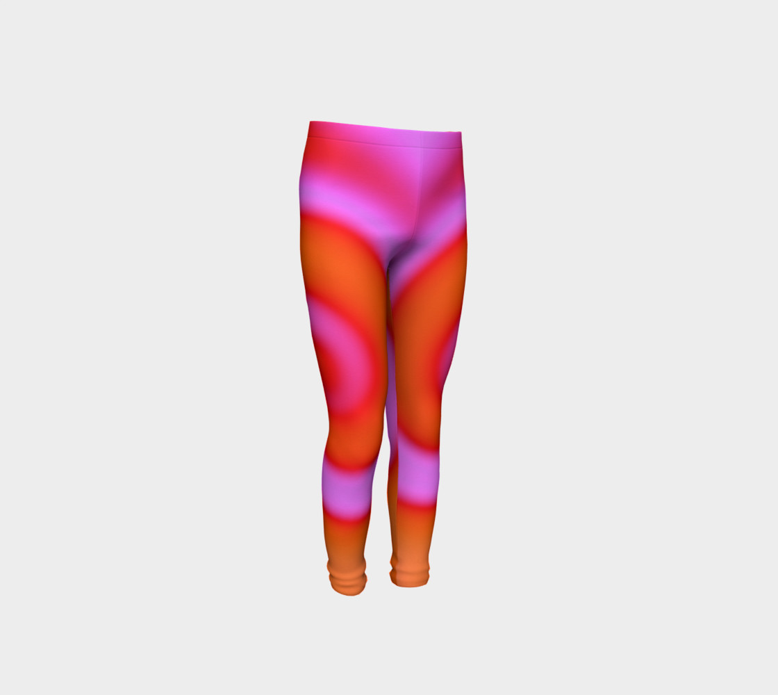 Bright Colorful Orange Pink Swirl Abstract preview #4