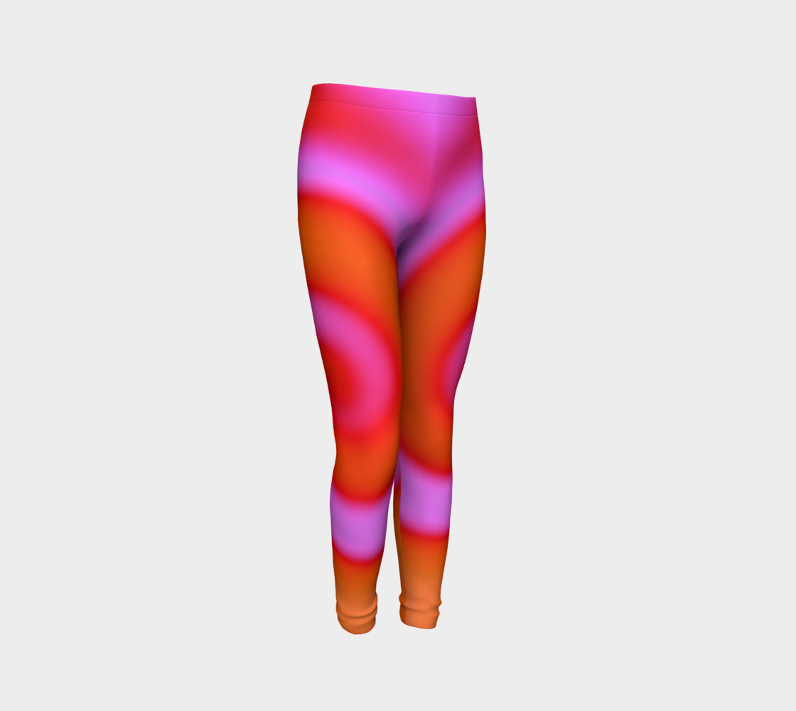 Bright Colorful Orange Pink Swirl Abstract preview #3