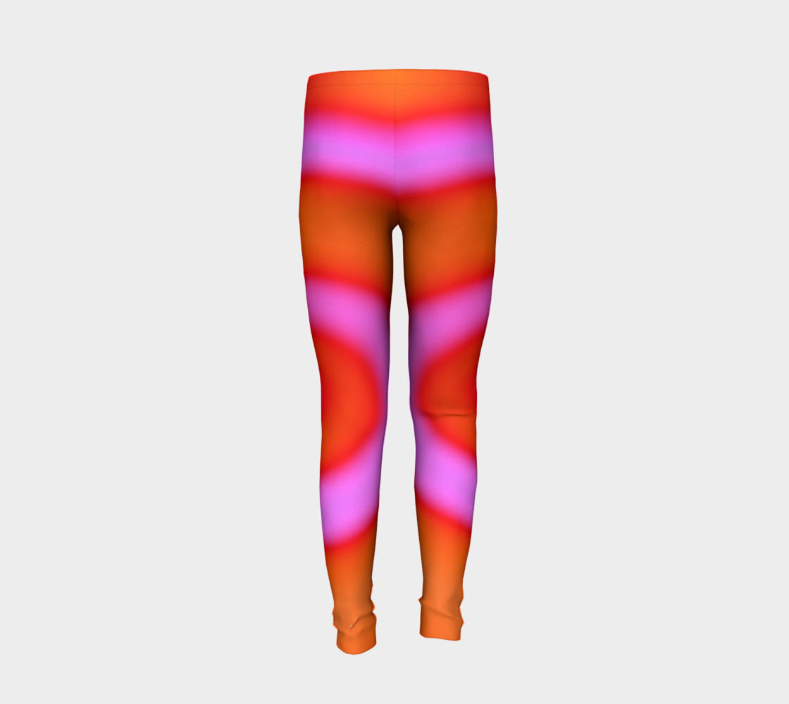 Bright Colorful Orange Pink Swirl Abstract preview #6