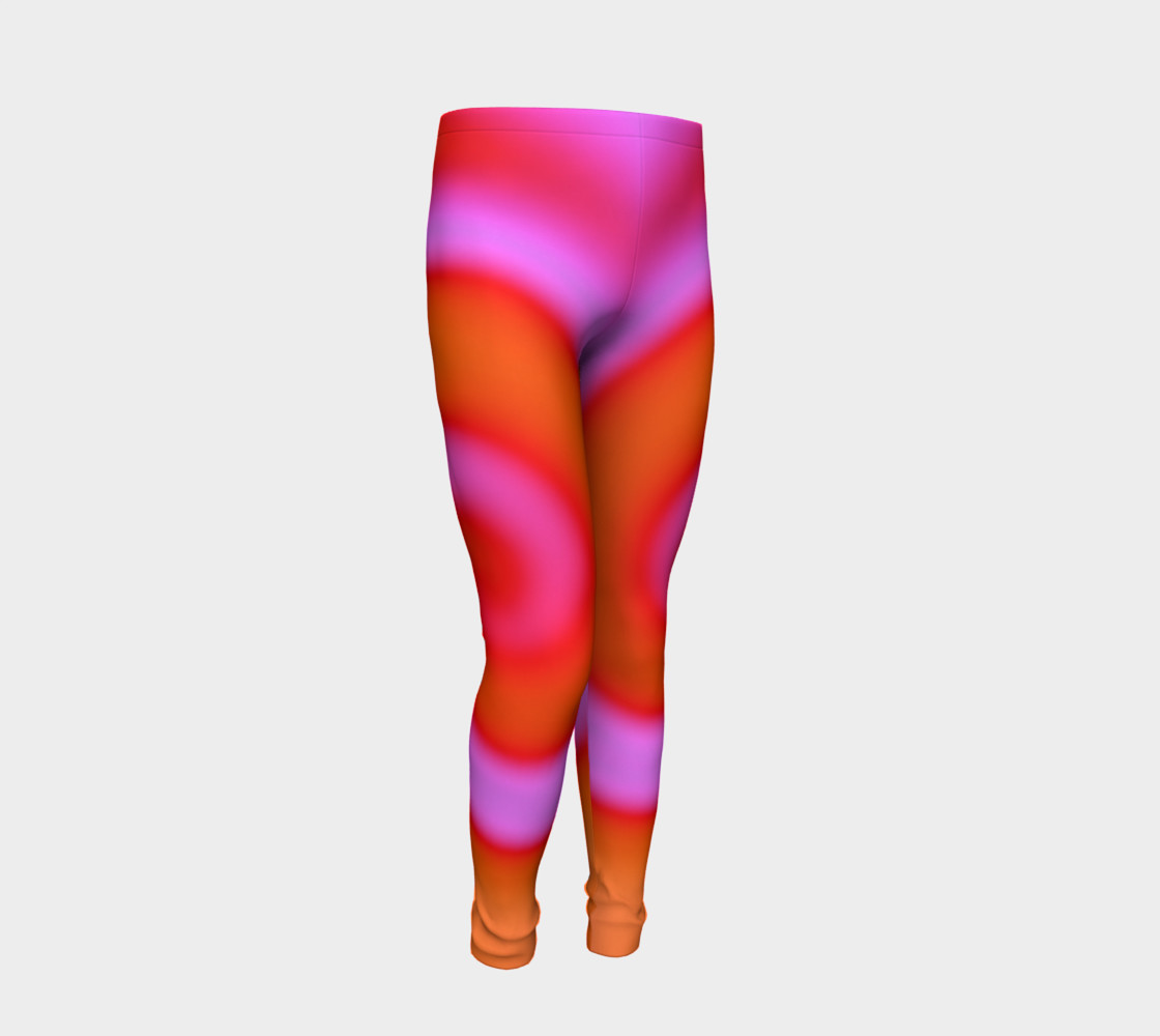 Bright Colorful Orange Pink Swirl Abstract preview #2