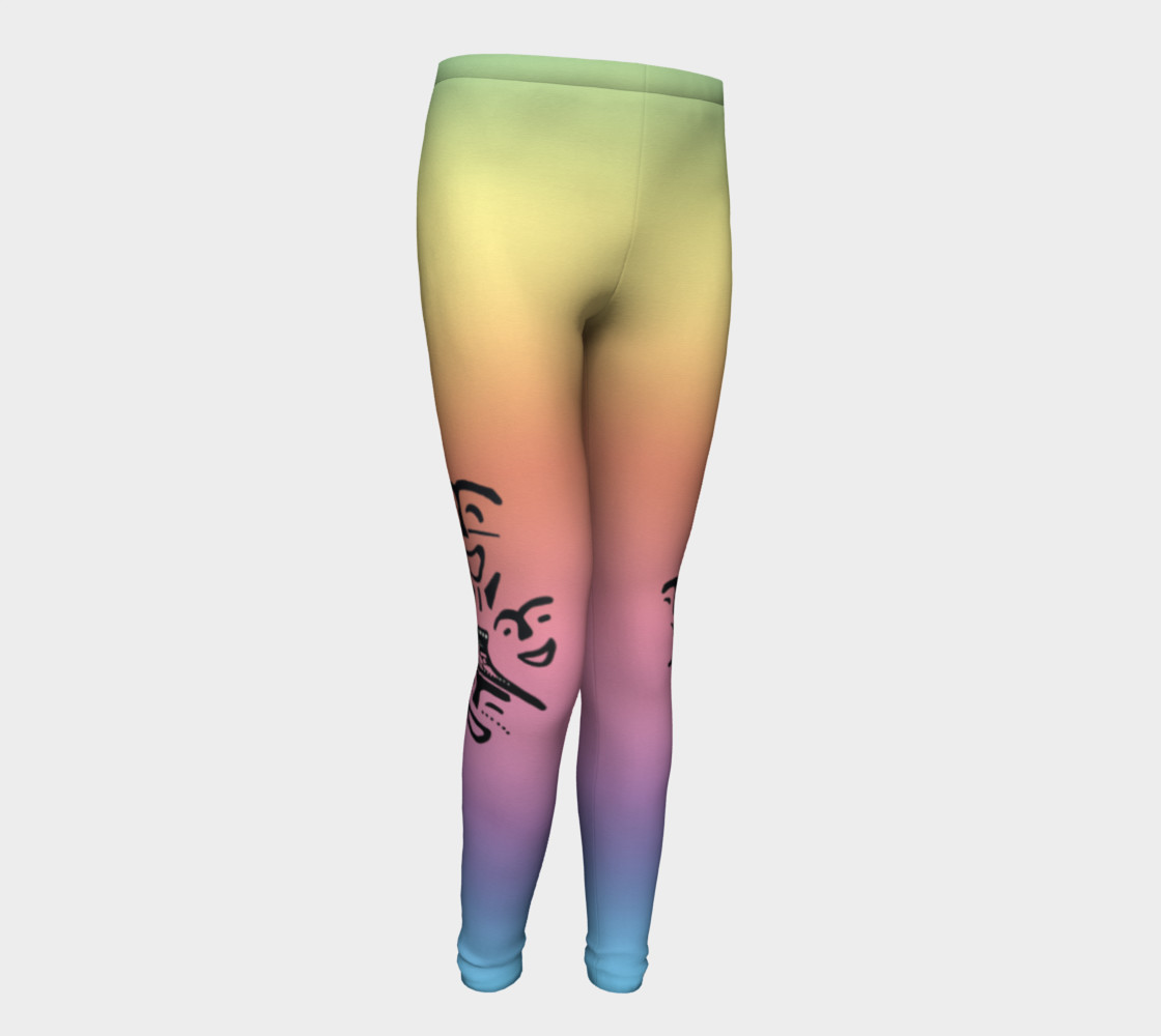 rainbow dancer petroglyph youth leggings preview #1