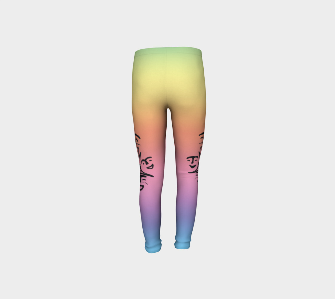 rainbow dancer petroglyph youth leggings preview #8