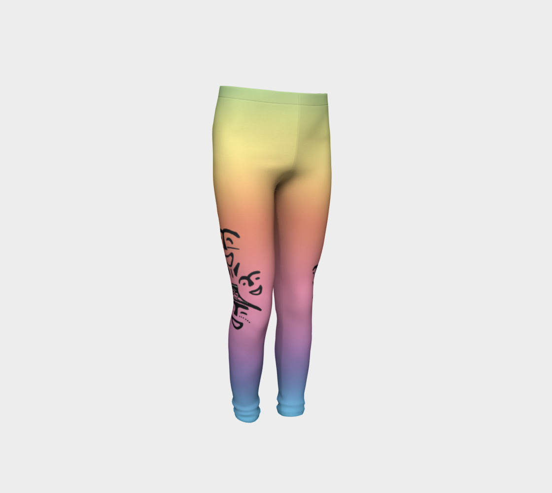 rainbow dancer petroglyph youth leggings preview #4
