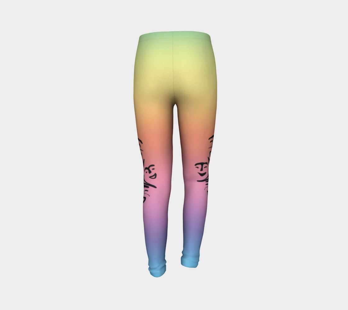 rainbow dancer petroglyph youth leggings preview #7