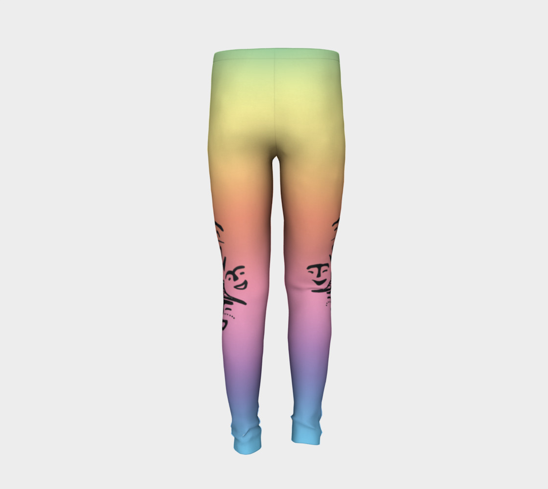 rainbow dancer petroglyph youth leggings preview #6