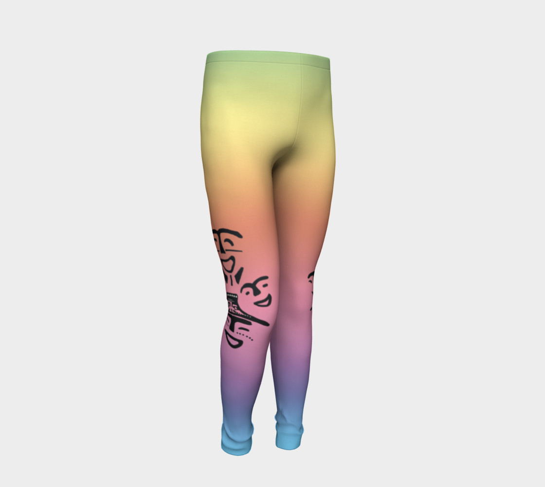 rainbow dancer petroglyph youth leggings preview #2
