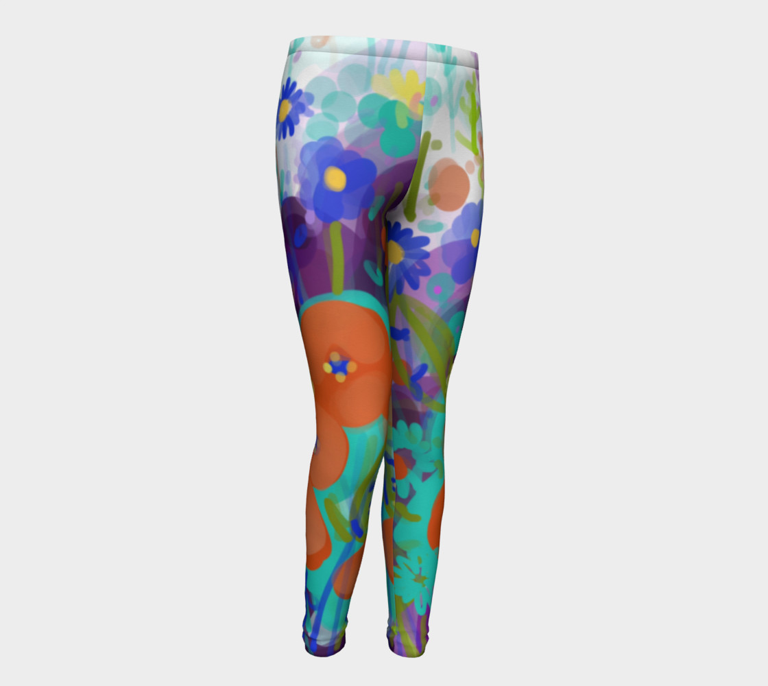Leggings enfants explosion de fleurs preview #1