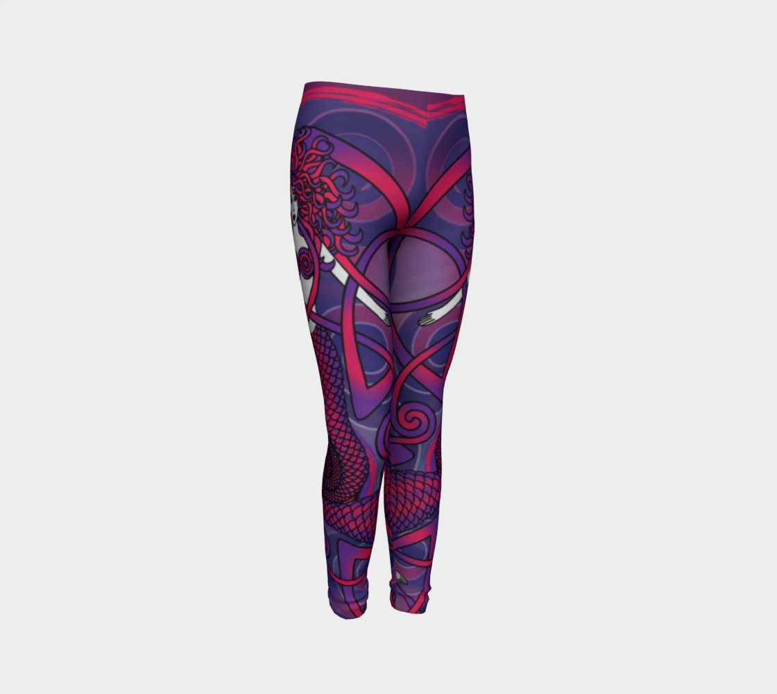 Celtic Mermaid Mandala in Pink and Purple preview #3