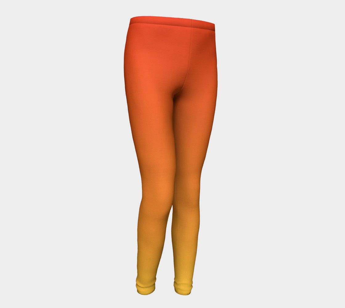 Fiery Sunset Youth Leggings preview #1
