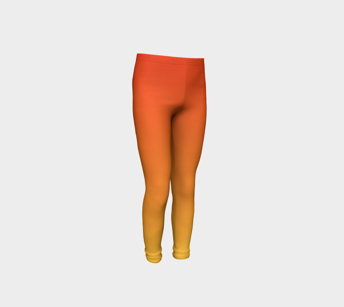 Fiery Sunset Youth Leggings preview #4