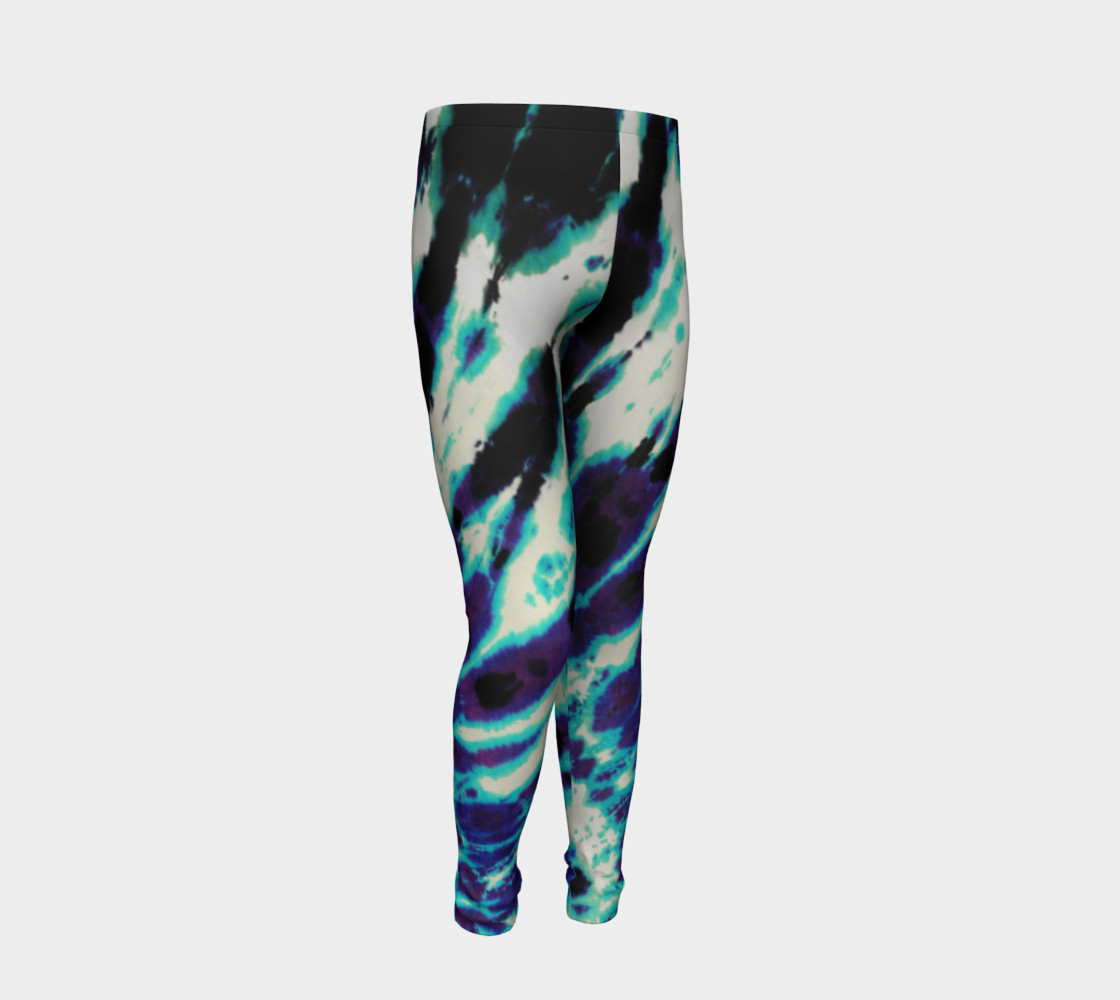 Tie Dye Youth Leggings preview #2