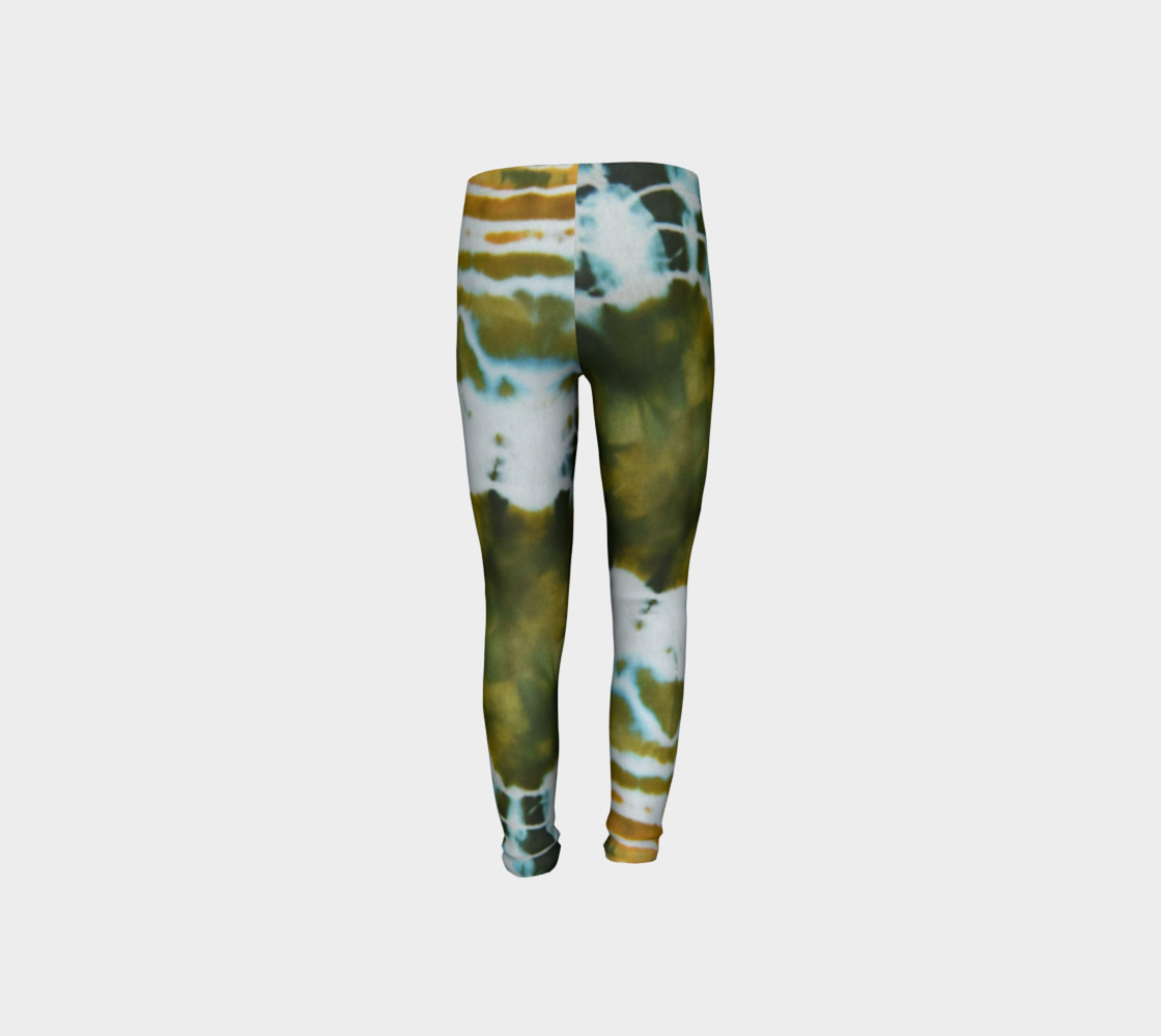 Green Geode Youth Leggings preview #8