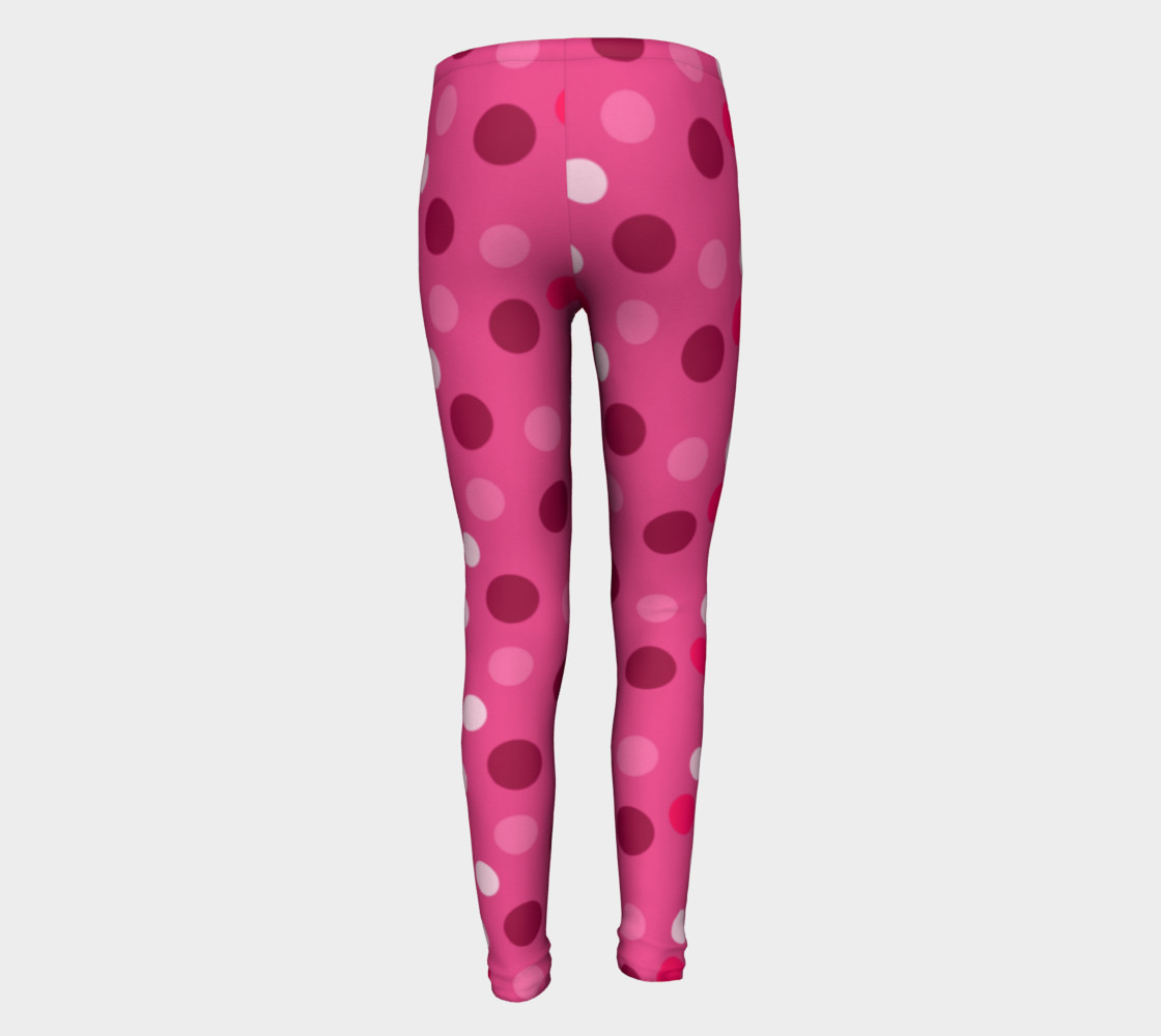 Cute Pink Polka Dot Leggings - Toddler preview #5