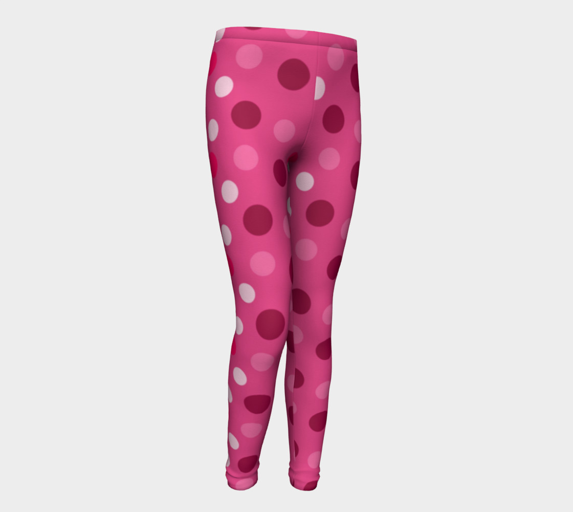 Cute Pink Polka Dot Leggings - Toddler preview #1