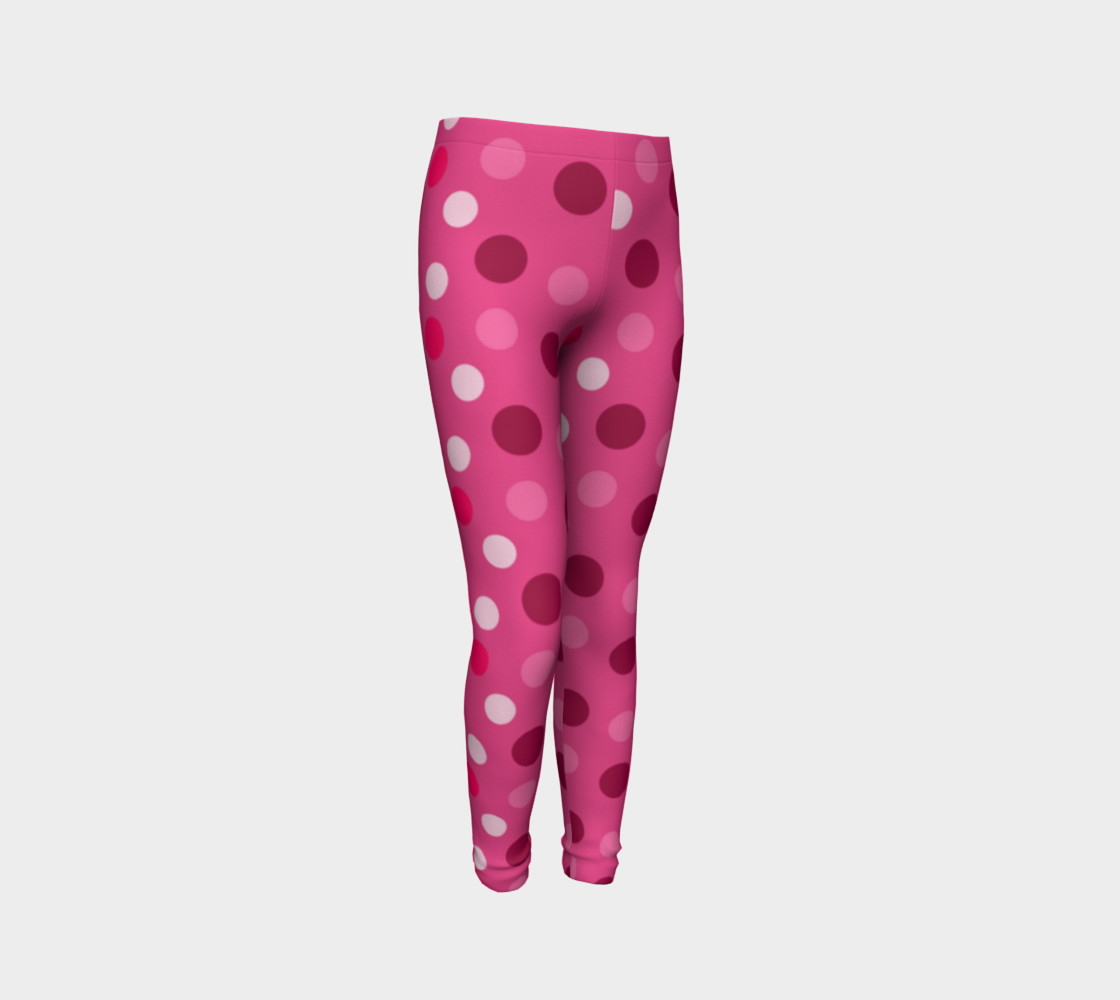 pink polka dot leggings