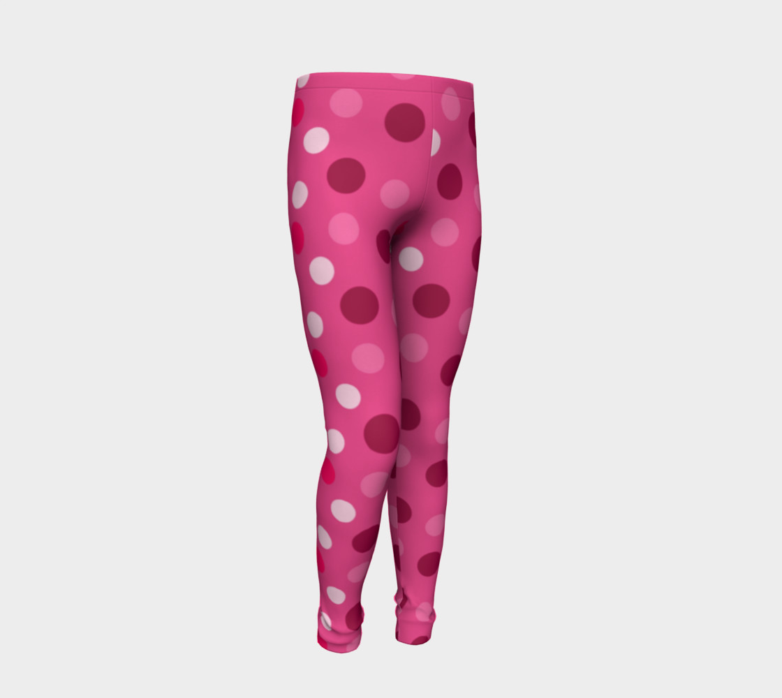 Cute Pink Polka Dot Leggings - Toddler preview #2